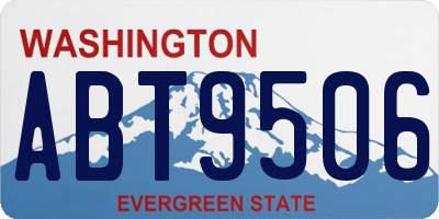 WA license plate ABT9506