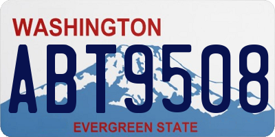 WA license plate ABT9508