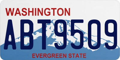 WA license plate ABT9509