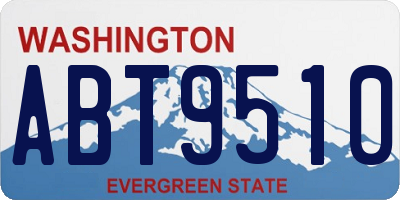 WA license plate ABT9510