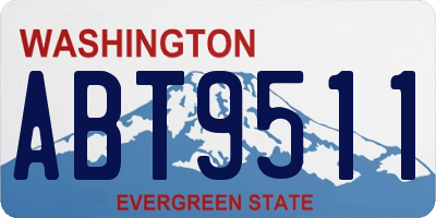 WA license plate ABT9511