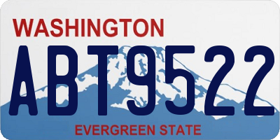 WA license plate ABT9522