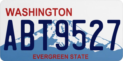 WA license plate ABT9527