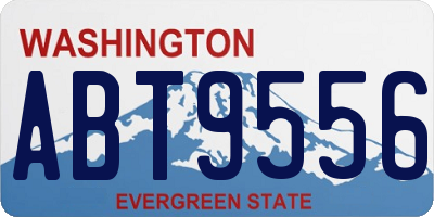WA license plate ABT9556