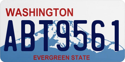 WA license plate ABT9561