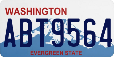 WA license plate ABT9564