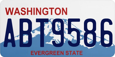 WA license plate ABT9586