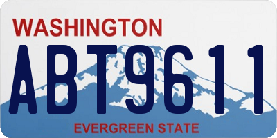 WA license plate ABT9611