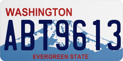 WA license plate ABT9613