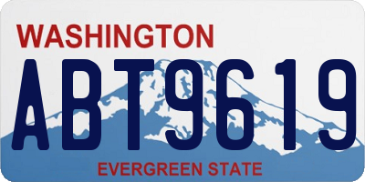 WA license plate ABT9619