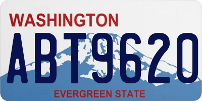 WA license plate ABT9620