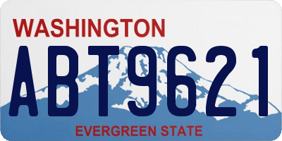 WA license plate ABT9621