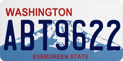WA license plate ABT9622