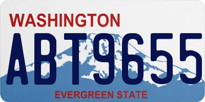 WA license plate ABT9655