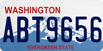 WA license plate ABT9656
