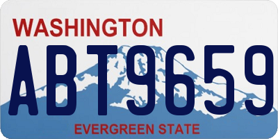 WA license plate ABT9659