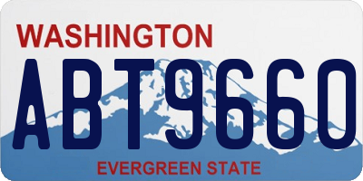 WA license plate ABT9660
