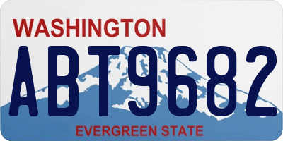 WA license plate ABT9682