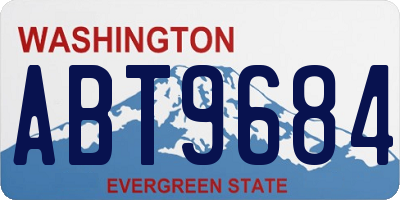 WA license plate ABT9684