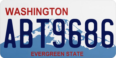 WA license plate ABT9686