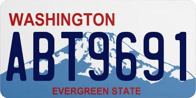 WA license plate ABT9691