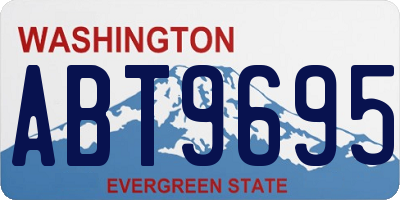 WA license plate ABT9695
