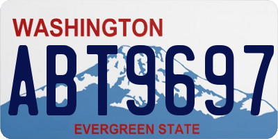 WA license plate ABT9697