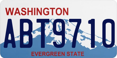 WA license plate ABT9710