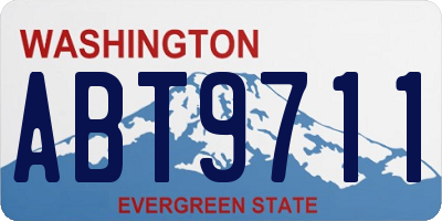 WA license plate ABT9711