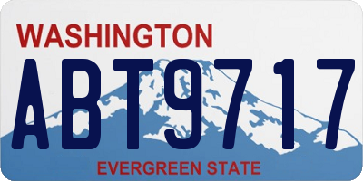 WA license plate ABT9717