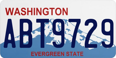 WA license plate ABT9729
