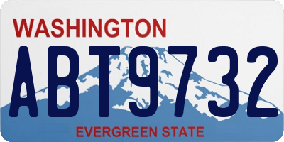 WA license plate ABT9732