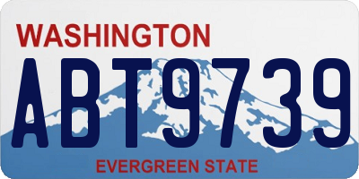 WA license plate ABT9739