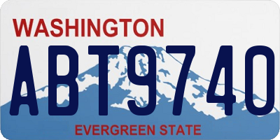 WA license plate ABT9740