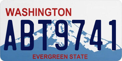 WA license plate ABT9741