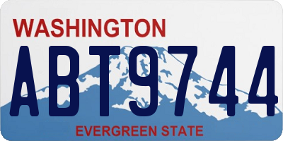 WA license plate ABT9744