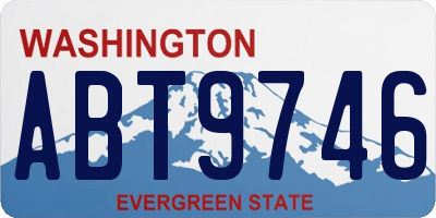 WA license plate ABT9746