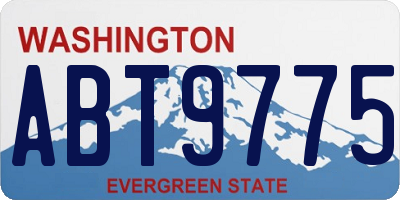 WA license plate ABT9775