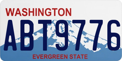 WA license plate ABT9776