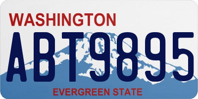 WA license plate ABT9895