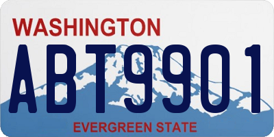 WA license plate ABT9901
