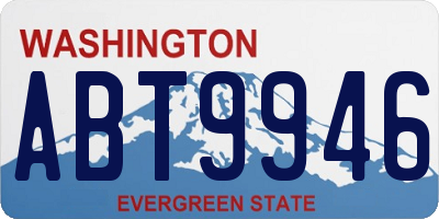 WA license plate ABT9946