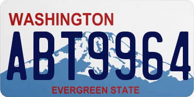 WA license plate ABT9964