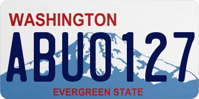 WA license plate ABU0127