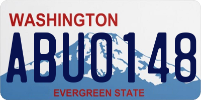 WA license plate ABU0148