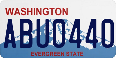 WA license plate ABU0440