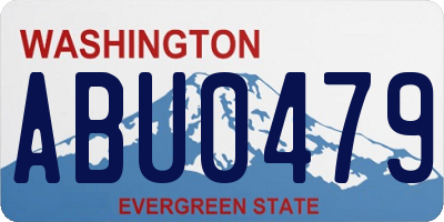 WA license plate ABU0479