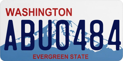 WA license plate ABU0484