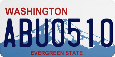 WA license plate ABU0510