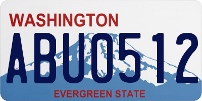 WA license plate ABU0512